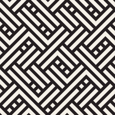 Vektör kesintisiz geometrik desen. Basit soyut çizgiler kafes. Yinelenen öğeleri şık arka plan