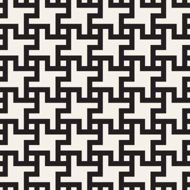 Vektör kesintisiz geometrik desen. Basit soyut çizgiler kafes. Yinelenen öğeleri şık arka plan