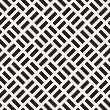 Vektör Kusursuz Desen. Geometrik elementler tekrarlanıyor. Tek Renkli Arkaplan Tasarımı.