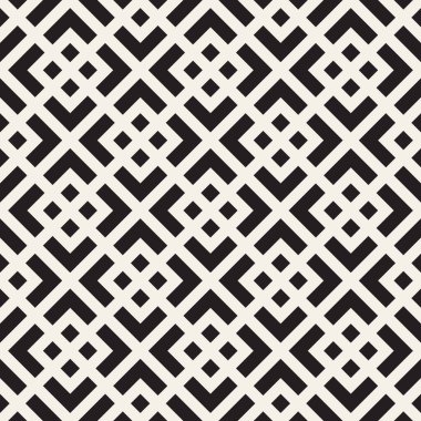 Vektörsüz geometrik desen. Basit soyut çizgiler kafes. Çapraz elementler tekrar ediliyor stil arkaplanı