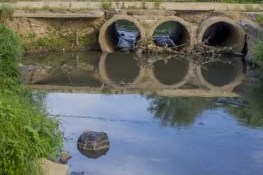 su akışı ile beton toplayıcı
