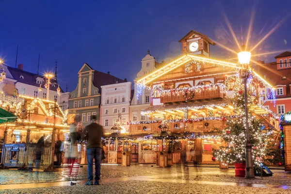 Noel gece Pazar yeri Wroclaw, Polonya