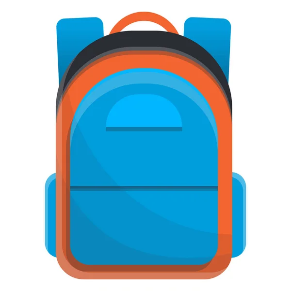 Mochila en estilo de dibujos animados, ilustración de vectores . — Vector de stock