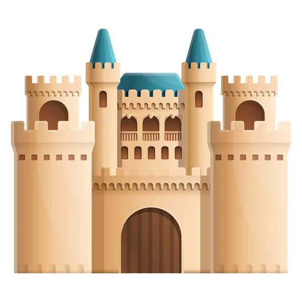 Beautiful cartoon castle, vector illustration — Stock Vector