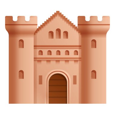 güzel çizgi film Kalesi, vektör çizim