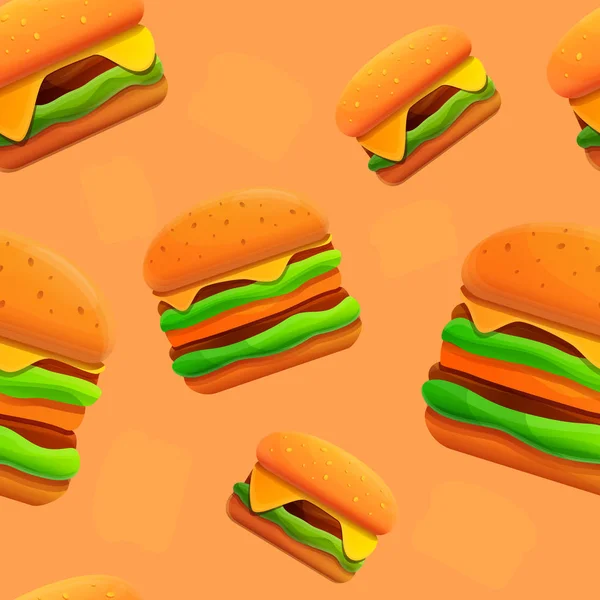 Padrão sem costura sobre o tema hambúrguer, ilustração vetorial —  Vetores de Stock