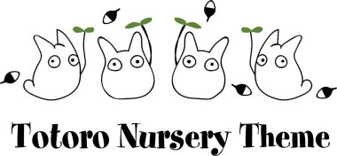 Totoro kreş tema vektör