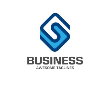 yaratıcı S harfi logo simge tasarım şablonu öğeleri. S harfi logo satırları vektör tasarımı.