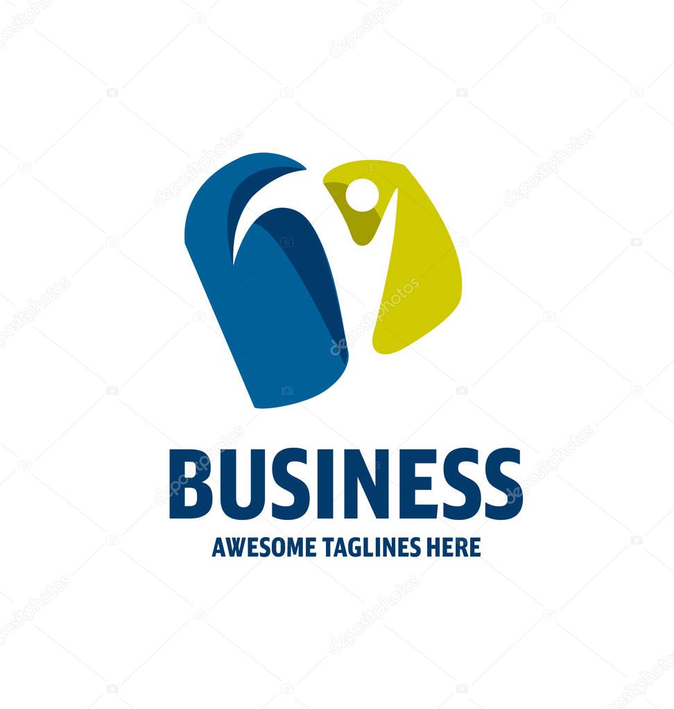 Simple colorful health care logo vector, abstract people health fitness colorful logo concept
