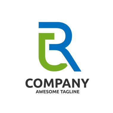 yaratıcı ilk mektup Rj Logo tasarım üzerinde beyaz izole vektör.