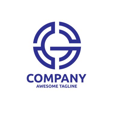 basit modern yaratıcı mektup G hedef simge vektör olarak mektup G logo kavramı