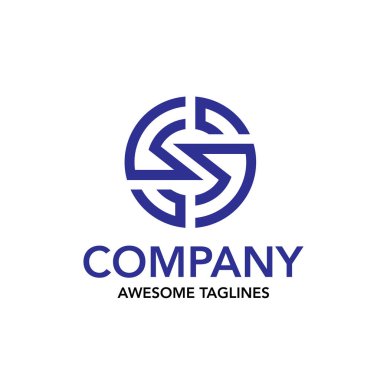 yaratıcı ilk harfini s hedef daire renk logo vektör, doğrusal daire mektup s logo vektör