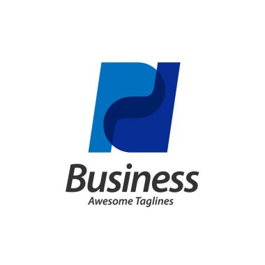 yaratıcı güçlü kalın ilk mektup pd Logo tasarım vektör çizim