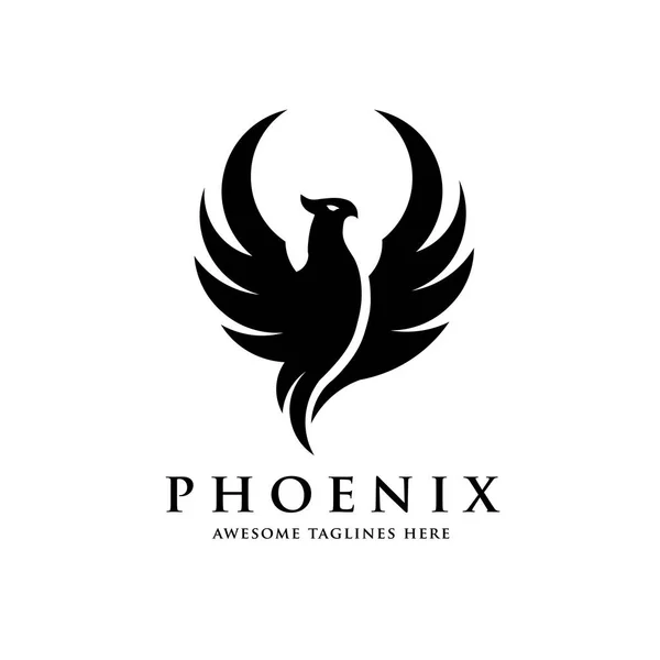 Luxus Phönix Logo Konzept Bestes Phönix Vogel Logo Design — Stockvektor