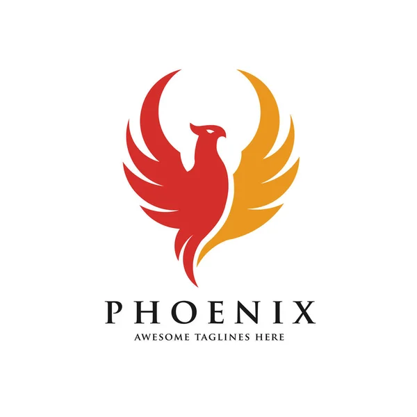 Conceito Logotipo Fênix Luxo Melhor Design Logotipo Pássaro Phoenix — Vetor de Stock