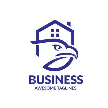 yaratıcı kartal ev Emlak logo vektör