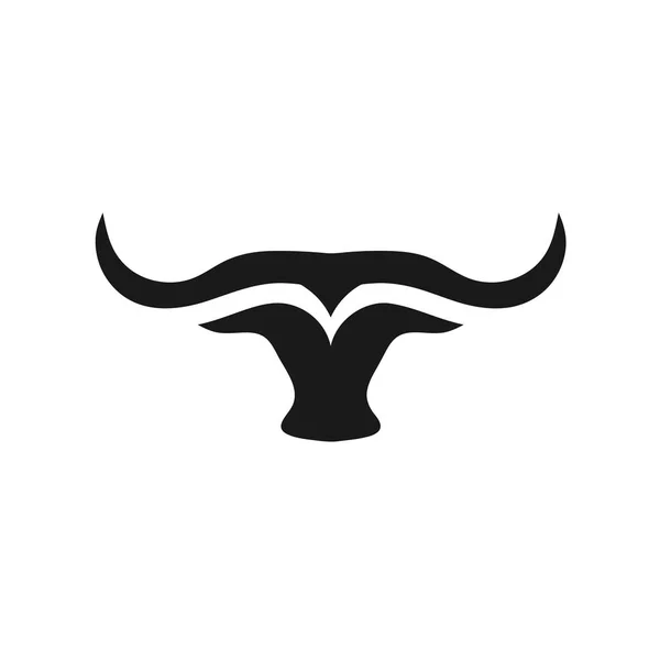 Δημιουργική Και Απλό Ταύρους Κέρατο Λογότυπο Φορέα — Διανυσματικό Αρχείο