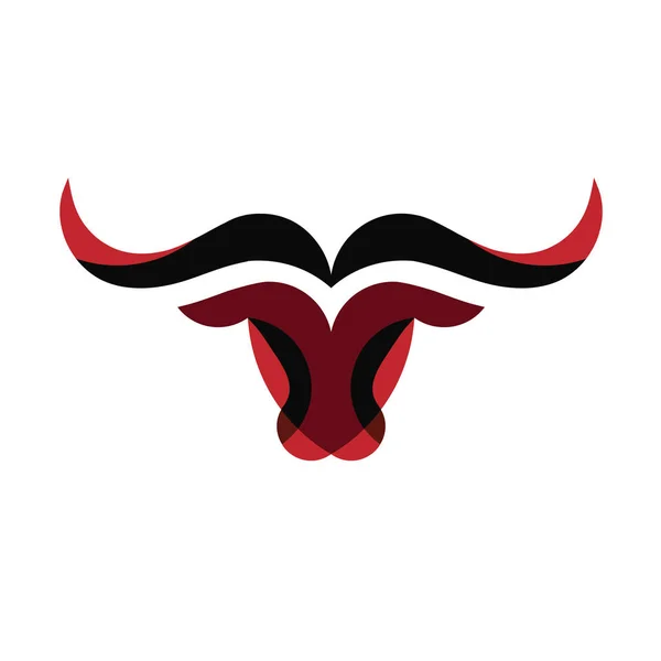 Αφηρημένη Απλή Bull Επικεφαλής Διάνυσμα Λογότυπο Έννοια Εικονογράφηση Buffalo Επικεφαλής — Διανυσματικό Αρχείο
