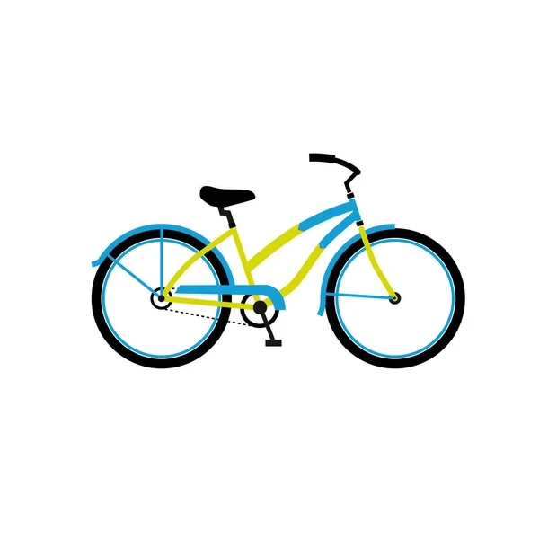 トレンディなデザイン スタイルで 白い背景で隔離の自転車ロゴ自転車ロゴ — ストックベクタ