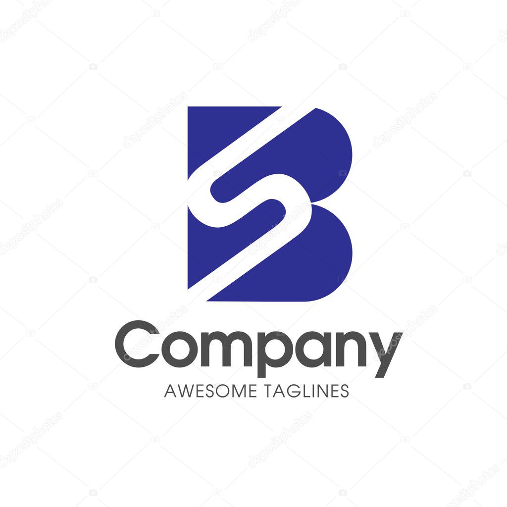 Letter SB Modern Logo Design Template Vector
