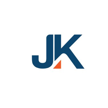 yaratıcı güçlü ilk harf j ve k logo vektör kavramı
