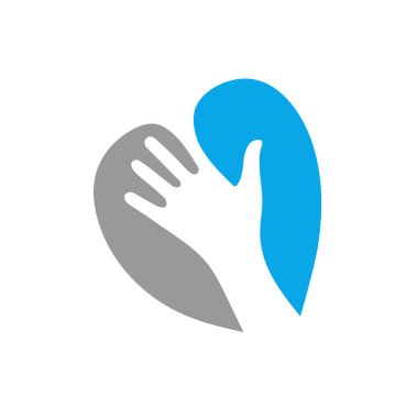 aşk renkli logo, aşk bakım vermek kalp logo şablonu vektör yaratıcı yardım