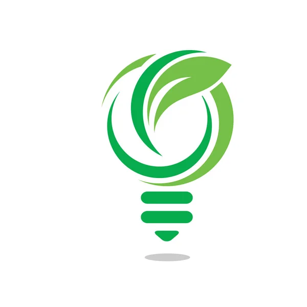 Kreative Grüne Innovative Logo Vektor — Stockvektor