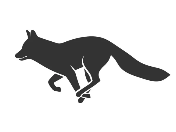 Αφηρημένο Τρέχει Αλεπού Εικονογράφηση Διάνυσμα Πρότυπο Σχεδίασης — Διανυσματικό Αρχείο