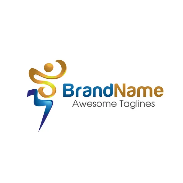 Carta Inicial Criativa Como Vetor Logotipo Figura Apto —  Vetores de Stock