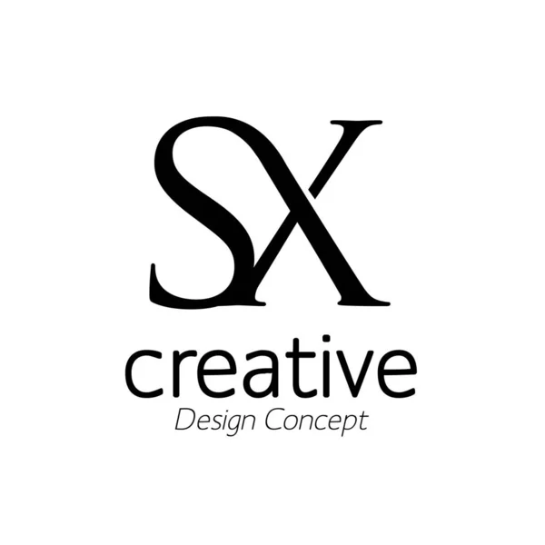 Creatieve Eerste Verbonden Letters Logo Monogram Stijl — Stockvector