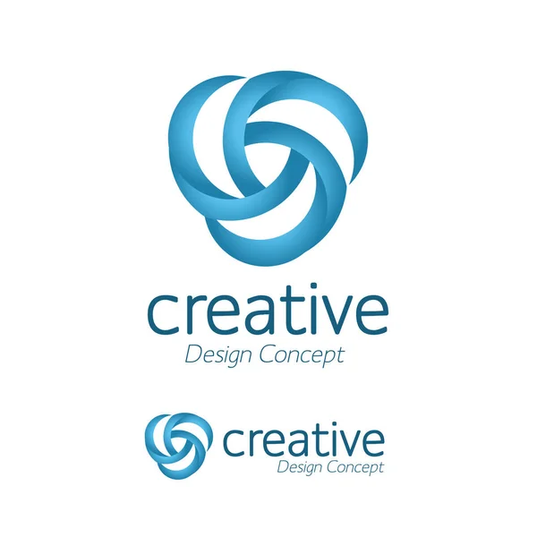 Kreativní Jednoduchý Design Logo Větrný Mlýn Symbol Ikon Kolová Ikona — Stockový vektor