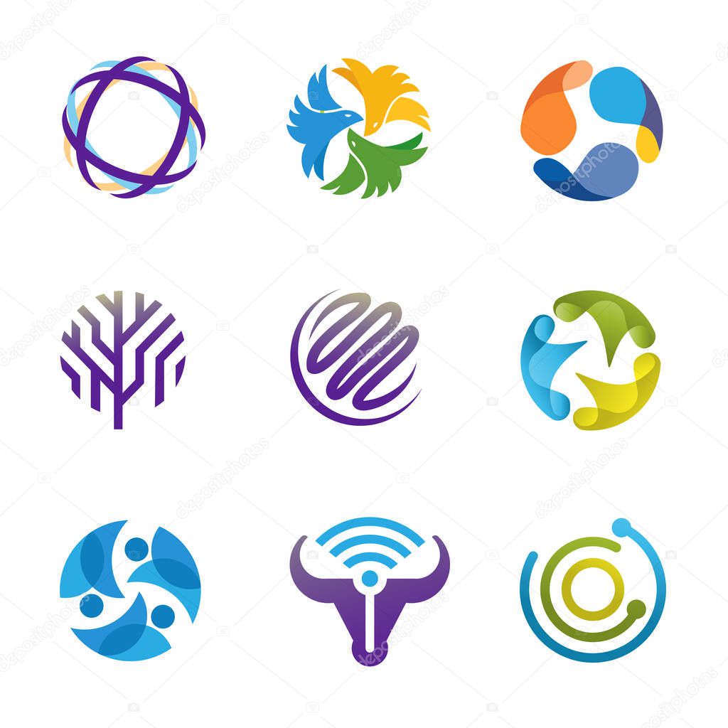 Creative modern strong and elegant design elements for brand identity graphic design