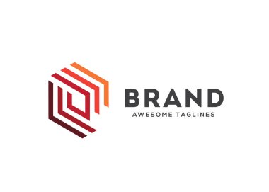 küp şeritleri element geometri logo tasarım vektör simgesi simgesi simgesi.