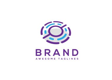 Circle Tech Logosu .circle yuvarlak akış şekli modern yapı teknolojisi simgesi