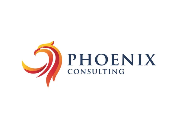 Concepto Logo Phoenix Lujo Mejor Diseño Logo Phoenix Bird Logo — Vector de stock