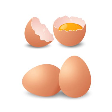 Bütünün gerçekçi bir tasviri ve yumurta sarısıyla kırılmış, tazeliği, beslenmeyi ve yemek malzemelerini sembolize ediyor..