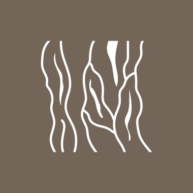 Ağaç logosu yapı katmanları orman ağacı kabuğu vektör şablonu