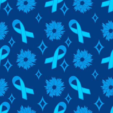 Göğüs kanseri ayı, ambalaj kağıdı, tıbbi aksesuar ve ilaç tekstili için kusursuz pembe kurdele günü deseni. Yüksek kaliteli illüstrasyon