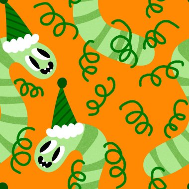 Kumaşlar, tekstil ve ambalajlar, hediyeler, kartlar, çarşaflar ve ambalaj kağıtları için kusursuz tırtıllar. Yüksek kaliteli illüstrasyon