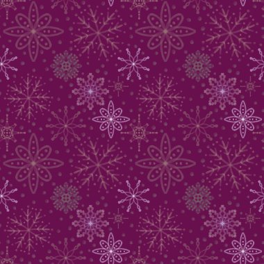 Noel buzları, kağıt, kumaş, çarşaf ve çocuk giysileri baskısı, yeni yıl paketleri ve şenlik aksesuarları için kusursuz kar taneleri deseni çizer. Yüksek kaliteli illüstrasyon