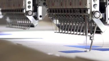 Otomatik modern dikiş makinesi nakış deseni, endüstriyel nakış ekipmanları. Tekstil Manufacturers.Industrial tekstil fabrikası, tekstil fabrikası. Tekstil Sanayi