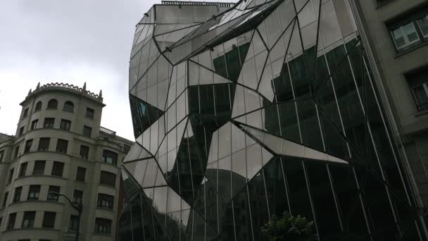 Bilbao España Circa 2017 Sede Del Departamento Vasco Salud Bilbao — Vídeo de stock