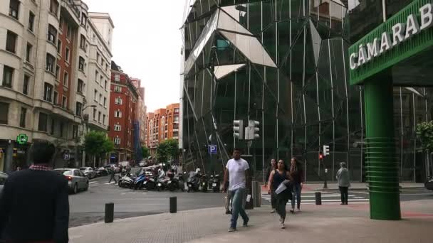 Bilbao Hiszpania Circa 2017 Basque Siedziba Departament Zdrowia Bilbao Gminie — Wideo stockowe