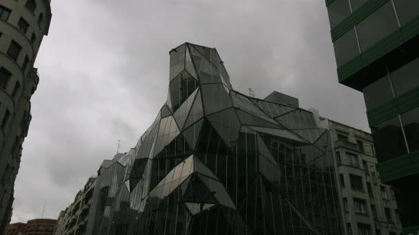 Bilbao España Circa 2017 Sede Del Departamento Vasco Salud Bilbao — Vídeo de stock