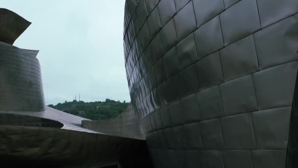 Bilbao España Circa 2017 Museo Guggenheim Bilbao Museo Arte Moderno — Vídeos de Stock