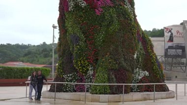 Bilbao, İspanya - 2017 yaklaşık: Guggenheim Müzesi Bilbao olduğunu Kanadalı-Amerikalı mimar Frank Gehry tarafından tasarlanmış modern ve Çağdaş Sanat Müzesi. Bilbao, Bask Bölgesi,