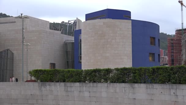 Bilbao Hiszpania Circa 2017 Muzeum Guggenheima Bilbao Jest Muzeum Sztuki — Wideo stockowe