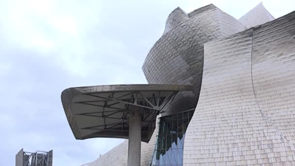 Bilbao España Circa 2017 Museo Guggenheim Bilbao Museo Arte Moderno — Vídeos de Stock