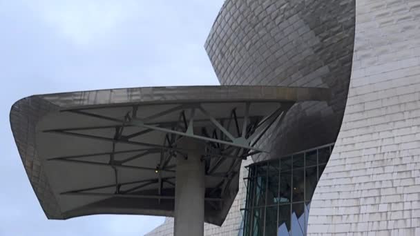 Bilbao España Circa 2017 Museo Guggenheim Bilbao Museo Arte Moderno — Vídeo de stock