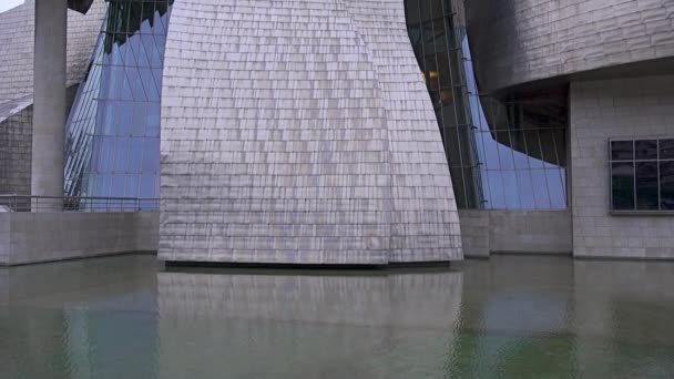 Bilbao Španělsko Cca 2017 Guggenheim Museum Bilbao Muzeum Moderního Současného — Stock video